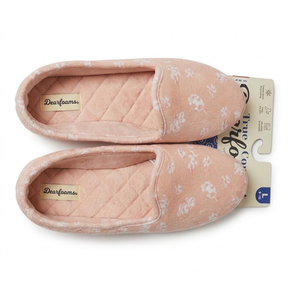 Dearfoam True Comfort, L 9-10, Pink Floral