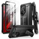 SUPCASE for Samsung Galaxy S26 Ultra Case with Stand & Belt-Clip (Unicorn Beetle Pro), [2 Tempered Glass Screen Protectors & Front Frame] Military-Grade Protective Phone Case for S26 Ultra, Black