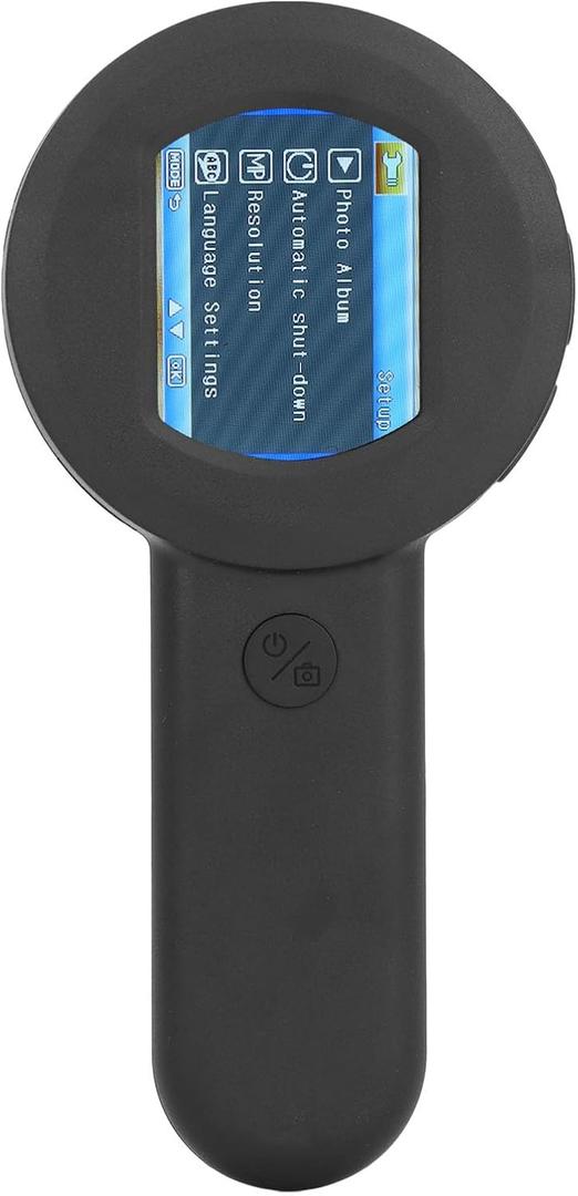 Digital Magnifier, Handheld Electronic Magnifying Glass with 2.0 Inch HD Screen, 8 LED Lights, for Real Time Photography, Video, Measurement