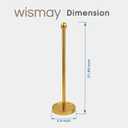 Toilet Paper Holder Stand for Max 5 Paper Rolls, Freestanding TP Holder, Roll Holder Storage, Stainless Steel - Gold