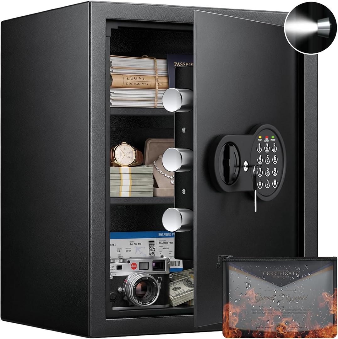 17.55'' Home Safe Box with Digital Keypad, 3.2 Cu Ft Home Safe