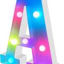 Colorful Marquee LED Letter Light - Lighting Letter Sign Night Light Party Home Wedding Bar Girls Room Decoration (Colorful A)