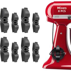 Cord Organizer for Appliances, Small&Large 8 Pack Upgraded Kitchen Appliance Cord Organizer Stick On Appliance Wire Wrapper for Appliances Mixers, Coffee Maker, Pressure Cooker