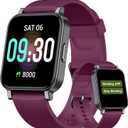 Pedometer Watch Senior Friendly No App/Phone Required, Waterproof Fitness Tracker Watch with Step Counter Calories/Sleep Tracker for Walking Running for Men Women (Purple)