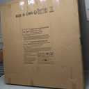 LEIKE 40 Inch Extra Large Modern Wall Clock, Oversize Rustic Round Nearly Silent Battery Operated, Black Metal Roman Numerals Wall Clocks for Living Room, Bedroom, Entrance Home Decor