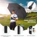 Gonex 68 Inch Extra Large Golf Umbrella, Automatic Open Travel Rain Umbrella with Windproof Water Resistant Double Canopy, Oversize Vented Umbrellas for 2-3 Men and UV Protection, Multiple Colors