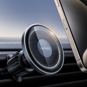 Lamicall For MagSafe Car Mount - [20X Strong Magnets] [Metal Hook] Magnetic Phone Holders for Your Car - 360 Rotation Car Phone Holder Valentines Day Gift for iPhone 16 Pro Plus Max Case & All Phones