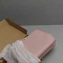 Travel Makeup Bag Women's Large Capacity Cosmetic Portable Organizer Large Opening Waterproof Storage Toiletry Bags Vertical Free-Standing Brush Holder for Easy Access Pink