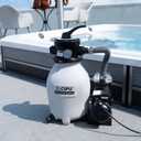 CIPU 12-inch Sand Filter Pump System Handy 4-Way Valve for Above Ground Swimming Pools with Prefilter Pool Pump 115V 6-Foot Cord to Easy Installation SFPS12501