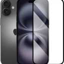 Screen Protector for Apple iPhone16 Plus 6.7-Inch 2024, Tempered Glass Film with Easy Installation Tool, Case-Friendly, 9H Hardness HD Clear (for iPhone 16 Plus)