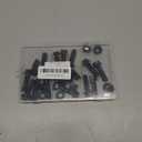 M10-1.25 * 35-14PCS Flanged Hex Head Bolts (SELF-Locking Type) Nuts, Screws Nuts for Motorcycle Coarse Thread,Pump,Fix Car,DIY Project