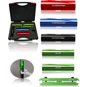 6 Piece Door Hinge Adjustment Tool, HA1234 Hinge Gap Adjusting Wrench, Hinge Fixing Tool, Hinge Repair Kit for Fixing Sagging Doors
