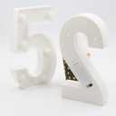 2 x H:7.88 inches Light Up Numbers 60 Sign for Party Decor, 60th Birthday Decorations for Women, 60th Wedding Anniversary Party Centerpieces Table Decorations for Men