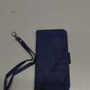 for iPhone SE 2022/SE 2020 Case Wallet,for iPhone 8/7/6/6S Case,[Kickstand][Wrist Strap][Card Holder Slots] PU Leather Protective Folio Flip Cover (Blue)