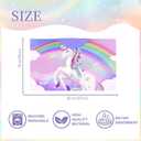 Unicorn Hooded Towel, Unicorn Beach Towel for Girls 30" x 50", Pink Rainbow Microfiber Absorbent Quick Dry Bath Swim Pool Towels Poncho Bathrobe with Hood for Kids Toddler