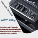 MUXEE 4pc Window Lift Switch Panel Cover Interior Decoration for Honda CRV CR-V 2023 2024 2025 2026 - ABS Carbon Fiber Sport Interior Accessories
