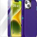 AICase for iPhone 14 Case(6.1") with Glass Screen Protector, Heavy Duty Drop Protection Full Body Rugged Shockproof/Dust Proof Military Protective Tough Durable for iPhone 14 6.1"_4