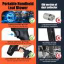 Cordless Leaf Blower,Handheld Leaf Blower, Lightweight Leaf Blowers for Patio Cleaning, Lawn Care, Leaves, Dust