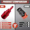 Aluminum Alloy Fuel Filter Return Line Connector Compatible With 2017 2018 2019 2020 Ford 6.7L Powerstroke Diesel Replaces# HC3Z-9A564-A