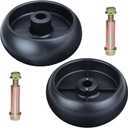 2 Pack GX10168 Deck Wheels for John Deere Replaces GX10168 Deck Wheels with Bolts, GX10168 Gauge Wheel for John Deere Z425, D170, D140, Z355E Tractors