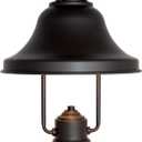 DESIGNERS FOUNTAIN 1-Light Bayport Outdoor Post Lantern, 15 Inch Exterior Lighting Fixture, Bronze, 31336-BZ