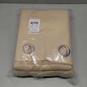 NICETOWN Living Room Completely Shaded Draperies, Privacy Protection & Noise Reducing Ring Top Drapes, Black Lined Insulated Window Treatment Curtain Panels(Biscotti Beige, 2 Pieces, W52 x L84)