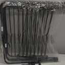 TOOLF Drying Rack Clothing, 3-Tier Collapsible Clothes Drying Rack with Wheels, Indoor-Outdoor Use, for Bed Linen, Clothing, Socks, Scarves, Black