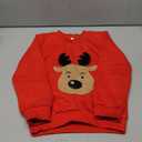 Akyzic Baby Boys Girls Sweatshirts Christmas Reindeer Fleece Crewneck Pullover Xmas Winter Warm Sweaters Tops 6t,  Cute Red Reindeer