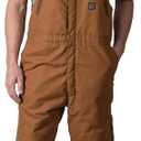Walls Men's Standard Size Frost DWR Insulated Duck Work Bib Overall, Pecan, XXLarge