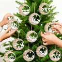 24 Pcs Christmas Nativity Ornaments Jesse Wooden Music Manger Scene Nativity Holy Family Tree Ornaments Religious Catholic Gifts The Birth of Jesus Story Decor for Christmas Tree Decor