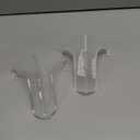 Boloyo 60-Degree Angle Acrylic Plate Display Stand , 4.5 Inch 2PC Clear Acrylic Display Holder Easel Base for Home Office Kitchen School Art Display