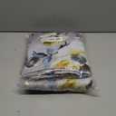 MYSKY HOME Yellow Curtains for Living Room Light Blocking Drapes 90 inches Long 2 Panels Half-Blackout Floral Curtains for Bedroom Window Treatment Grommet, Grey and Yellow