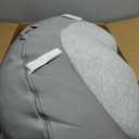Plufl Hugl Cooling Body Pillow for Adults, U Shaped Pregnancy Pillow, Grey, Large