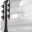 Retrospec Lenox 2-5 Bike Rack Hitch for Car, Truck, SUV - 2in Hitch Mount with Foldable Steel Frame, Anti-Rattle Adapter & Tie Down Straps