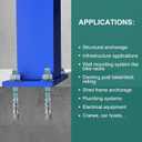 3/4" x 5-1/2" Concrete Anchors (10 Pack) 3/4 inch Wedge Anchors Bolts Zinc Plated