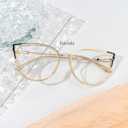 Zeelool Cat Eye Blue Light Blocking Glasses for Women Men ZJGX338746-03B Champagne