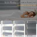 LazBlinds Cordless Zebra Blinds for Windows 66"x72", Grey - Linen