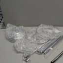 Bigsee 2 Pcs 21.65 inches Crystal Flower Stand Wedding Centerpieces for Tables, Tabletop Gold Metal Flower Arrangement Holder, Bulk Metal Vases for Reception Party Ceremony Decoration (Silver)