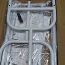 Becomrock Kids Clothing Rack, Small Clothes Shelf with Metal Storage Shelf, Kids Dress Up Storage Rack, (White)