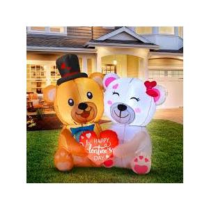 Teddy Bear Decorations For Front Yard, Inflatable, Height 64in