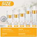 100 Pack Mini Dropper Bottle for Cuticle Oil, 3ml Small Sample Essential Oil Dropper Bottles for Travel, Clear Empty Vails for Cosmetic Perfume
