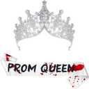Lyrow 2 Pcs Halloween Prom Crowns and Sashes Corpse Cosplay Set Spooky Queen Zombie Prom Set Headwear for Party