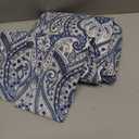 Softan Blue Twin Size Sheet Set, Paisley Printed Bed Sheets for Single Bed, 3-Piece Microfiber Fitted Sheet with 15" Deep Pocket & Non-Slip Straps, Patterned Bedding Sheets & Pillowcase Set