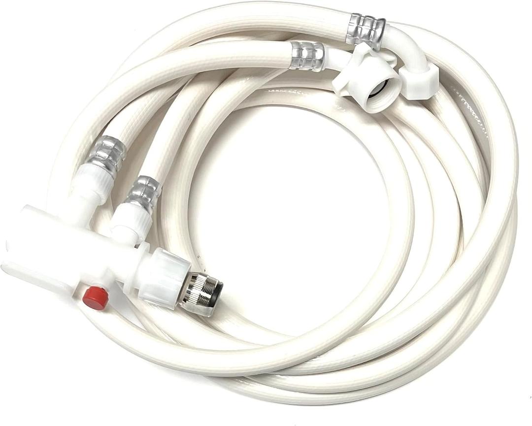 8 FT Countertop Dishwasher Fill and Drain Hose Kit with faucet adapter for all major brands (8)