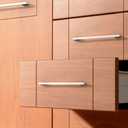 10 Pack 6.3 Inch(160mm) Cabinet Pull Brushed Satin Nickel Kitchen Cabinets Handles Brushed Nickel Cabinet Hardware for Cupboard Square Kitchen Pulls for Cabinets Drawer Handles