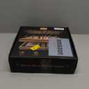 Large 23 inches Horse Racing Board Game with 11 Luxury Metal Horses, Foldable Wood Horse Race Board Game with 2 Sets of Dice, 2 Boxes of Cards for Parties and Gambling (Medium, Black)