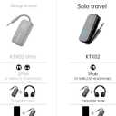 Bluetooth 5.4 Transmitter Receiver - 2-in-1 Bluetooth Wireless Audio Transmitter for Headphones or BT Devices - 3.5mm Audio Jack Adapter for TV, Airplane, Car, PC, Gym Equipment, Switch