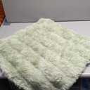 Neelvin Green Faux Fur Cozy Soft Double-Sided Decorative Throw Pillow Covers 22x22 inch Set of 2,Velvet Pillowcase Cushion Case for Sofa Couch