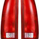 Boine Tail Light Compatible With 1988-1999 Chevy/GMC Silverado Sierra C/K 1500 2500 3500 Suburban Tahoe Blazer Yukon Cadillac Escalade Driver and Passenger Side Rear Light Brake Lamps Housing