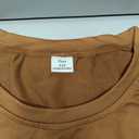 RoseSeek Girl's Graphic Tees Short Sleeve Crewneck T Shirts Casual Summer Tops Cute Preppy Clothes Letter Brown 13Y
